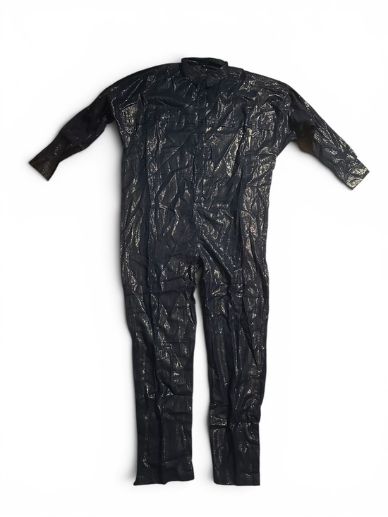 Suzi Kondi Pants - NWT Suzi Kondi Shiny Navy One-Piece Jumpsuit/Spacesuit M